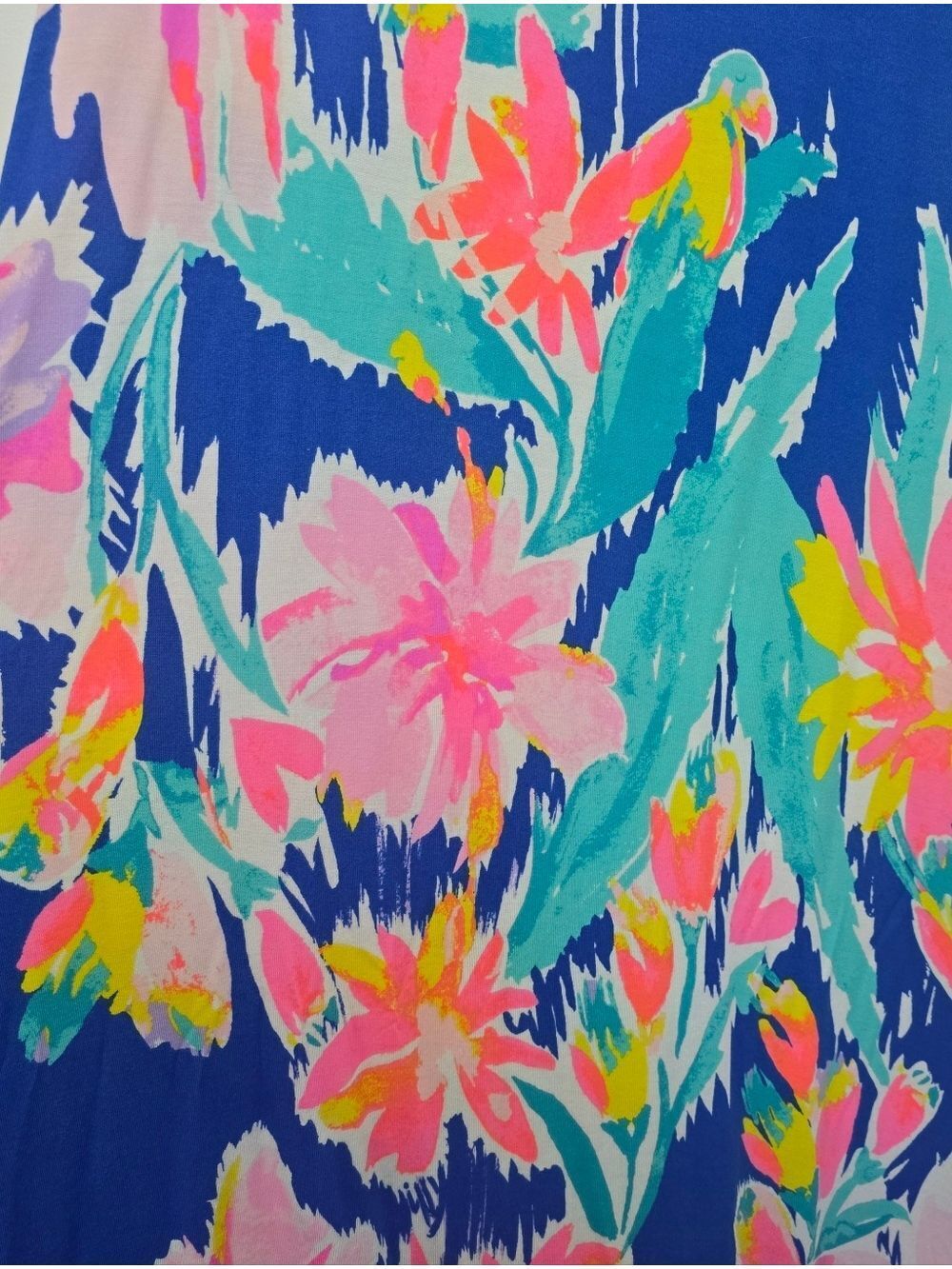 Lilly Pulitzer Natalia Blue Tropical Floral Maxi Dress Size XS - Picture 9 of 12